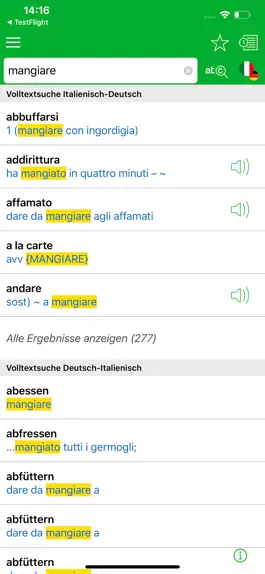 Game screenshot PREMIUM Wörterbuch Italienisch apk