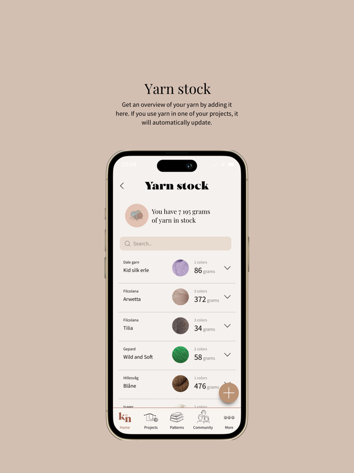 Knitandnote App for makers