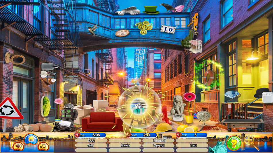 #6. Hidden Object New York Chicago (iOS) โดย: Brainfull, LLC