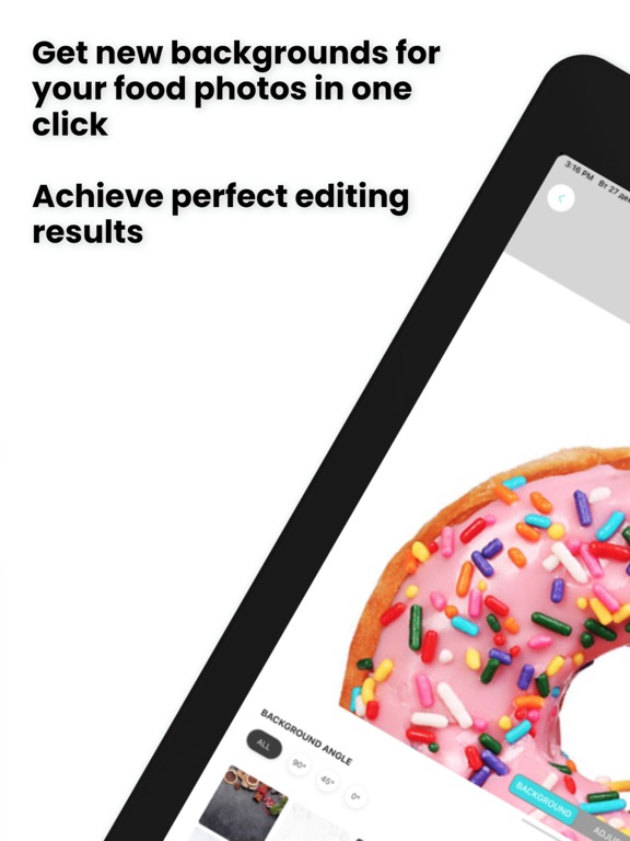 Food App camera & photo editor iPad screenshot 1 - Photo & Video app