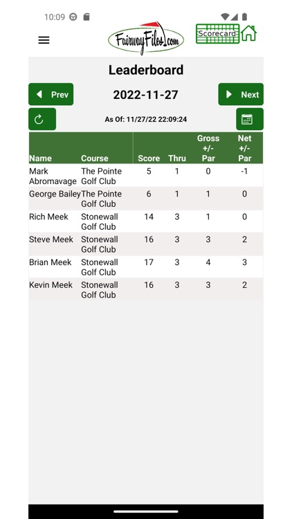 FairwayFiles Golf Scorecard screenshot-5