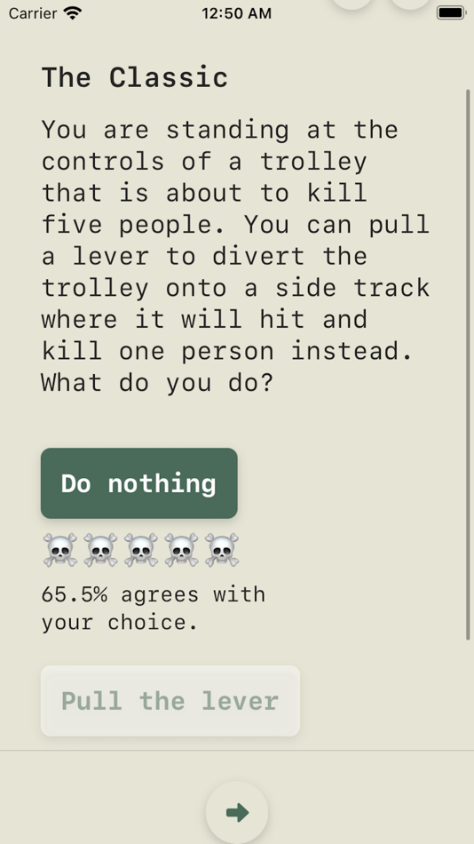 #2. Trolley Problems (iOS) By: Dylan Lualdi