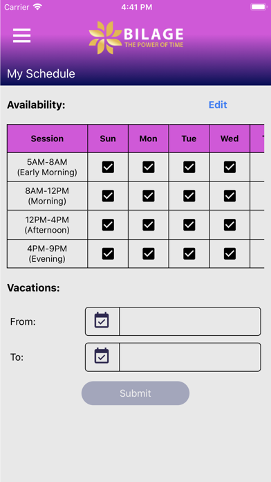 Bilage Business Screenshot