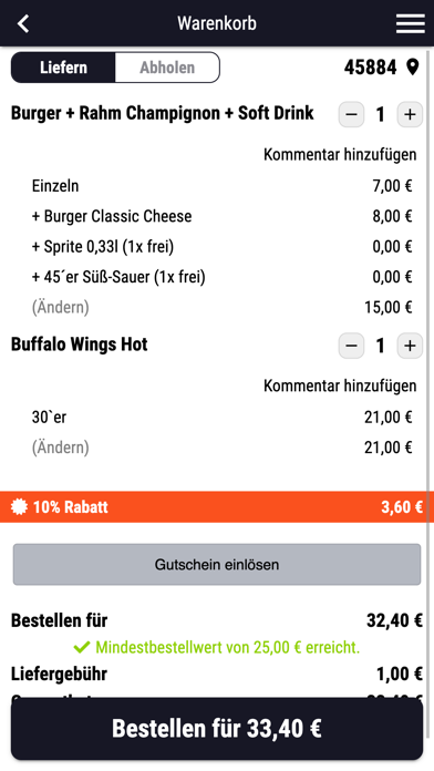 45 Burger’s Gelsenkirchen Screenshot