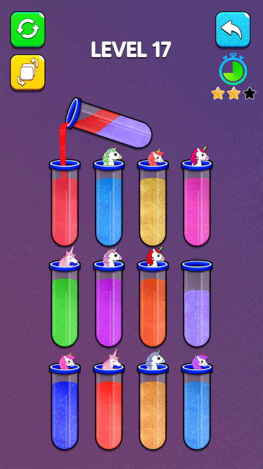 #4. Glitter Color Sort Puzzle (iOS) By: Makhdoom Aslam