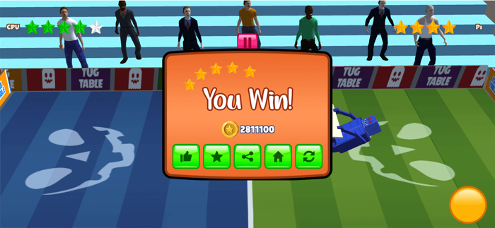 Tug Table Wrestle Physics