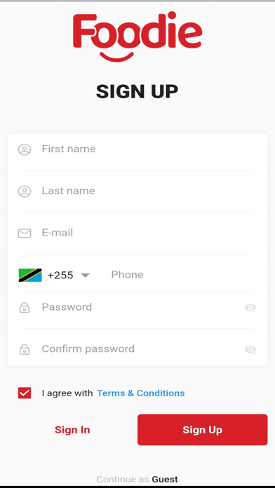 Foodie - Tanzania Screenshot