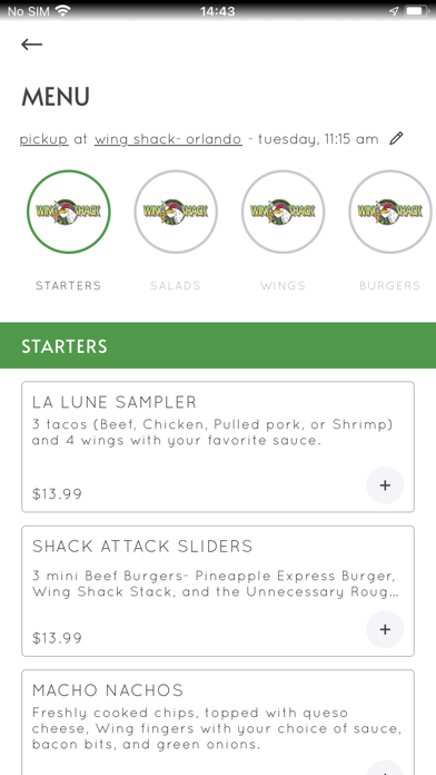 Wing Shack Orlando Screenshot