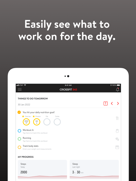 CrossFit 845 iPad screenshot 2 - Health & Fitness app