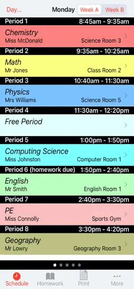 Game screenshot School Schedule for Class mod apk