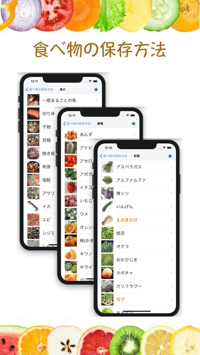 食べ物の保存方法 Screenshot