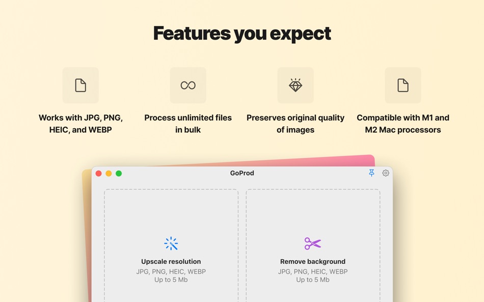 #4. GoProd: Enhance images with AI (macOS) بواسطة: Icons8 LLC
