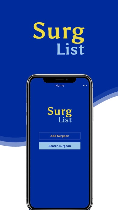 SurgList Screenshot