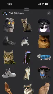 cat sticker pack for messages iphone screenshot 2