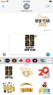 How to cancel & delete new year 2023 new stickers 2