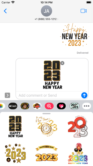 Screenshot #1 pour New Year 2023 New Stickers