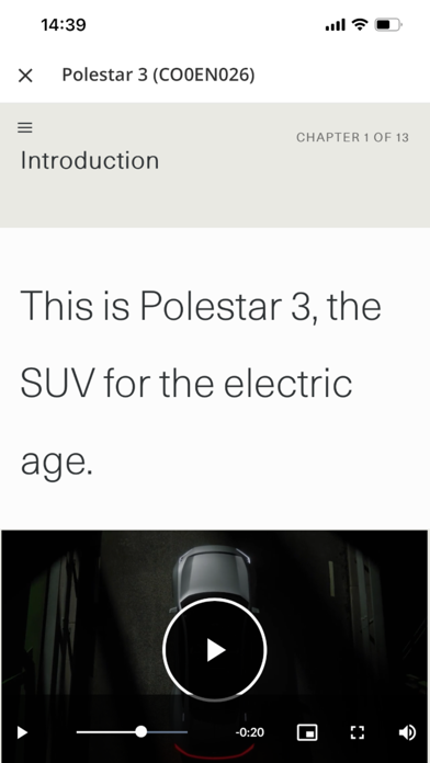 Polestar Training Platform Screenshot