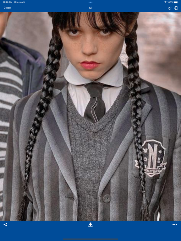 Addams Wednesday S2 Wallpaper iPad screenshot 2 - Entertainment app