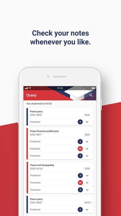 Mobilny USOS PRz Screenshot