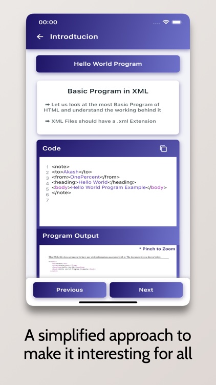 Learn XML - OnePercent screenshot-3