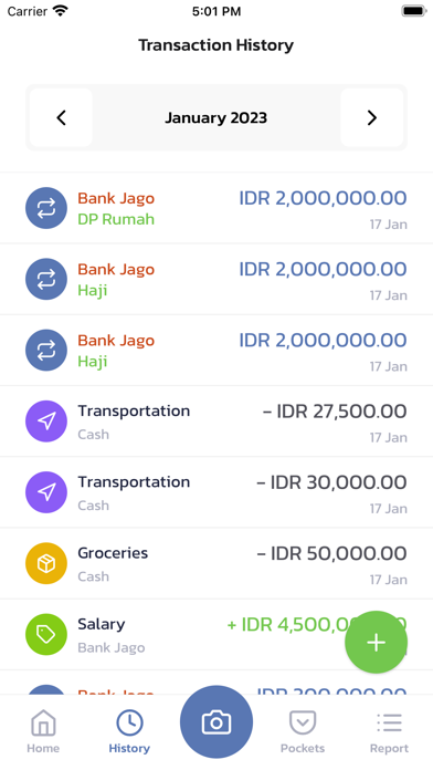 KendiQ Personal Budgeting Screenshot