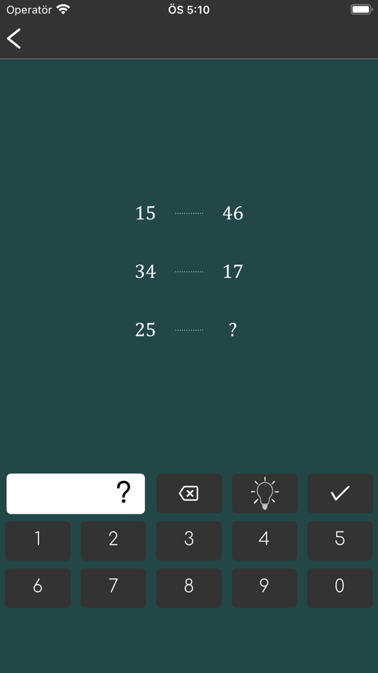 #7. Math Riddles : iq test (iOS) By: Hakan OZBEYEN