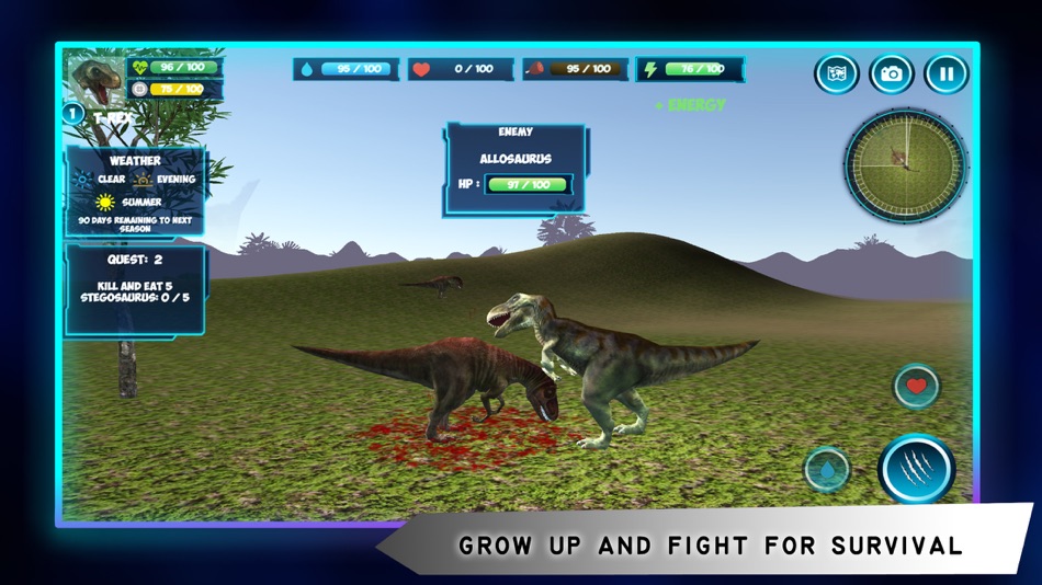 #3. Dinosaurs Simulator (iOS) Podle: Alperen Karagoz
