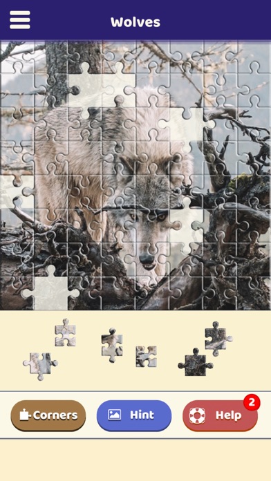 Wolf Lovers Puzzle Screenshot