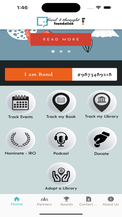 Food4ThoughtFoundation Screenshot