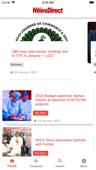 Nigerian NewsDirect Screenshot