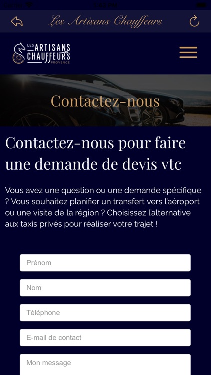 Les Artisans Chauffeurs - VTC screenshot-6