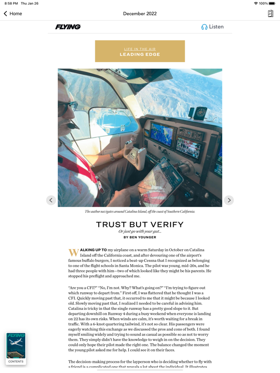 FLYING Magazine iPad app afbeelding 4