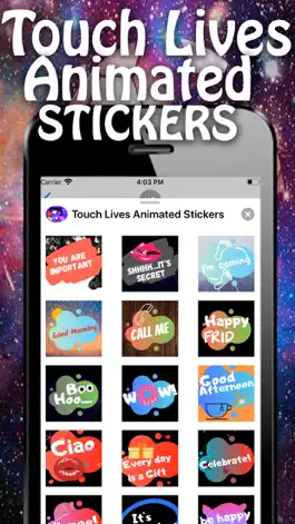 Game screenshot Touch Lives Animated Stickers hack