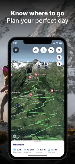 Game screenshot FATMAP: Ski, Hike, Bike apk