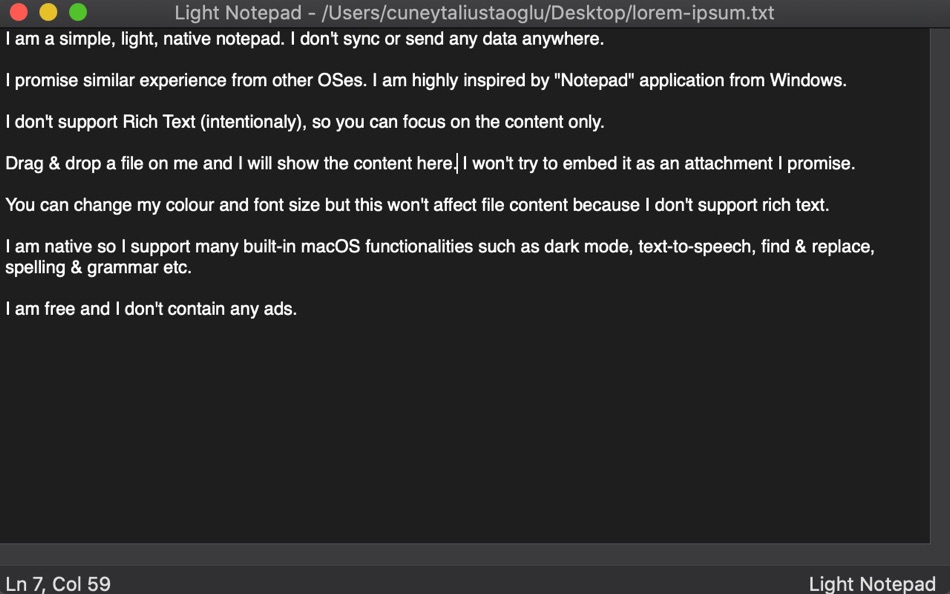 Light Notepad - 1.2.0 - (macOS)