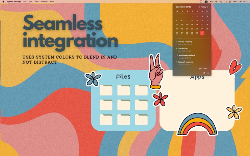 Screenshot #2 for QuickCal - menu bar calendar
