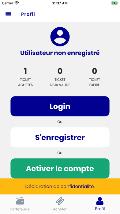 SITAC e-ticket Screenshot