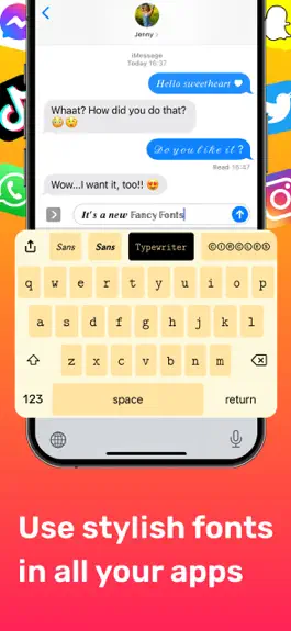 Game screenshot Fancy Fonts Aesthetic Keyboard mod apk