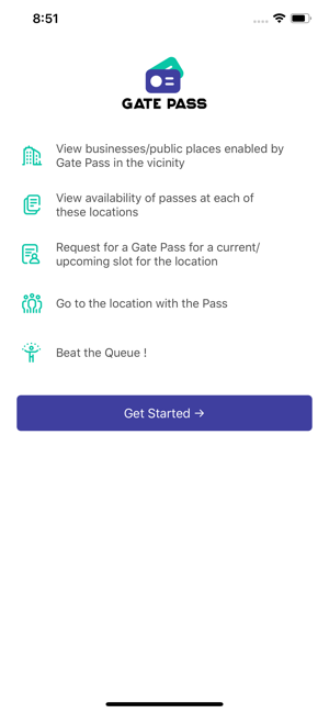 GatePass – the queue buster