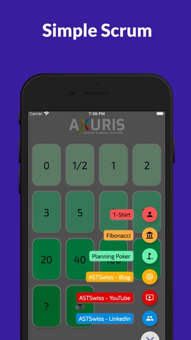 Screenshot #1 pour AXURIS Planning Poker