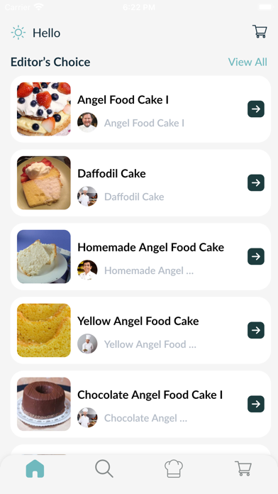 Cooking Find Recipes Screenshot