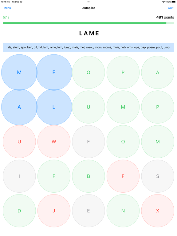 Screenshot #5 pour Quadle Word Puzzle