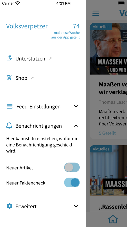 #5. Volksverpetzer (iOS) 由: Volksverpetzer VVP gUG (haftungsbeschrankt)