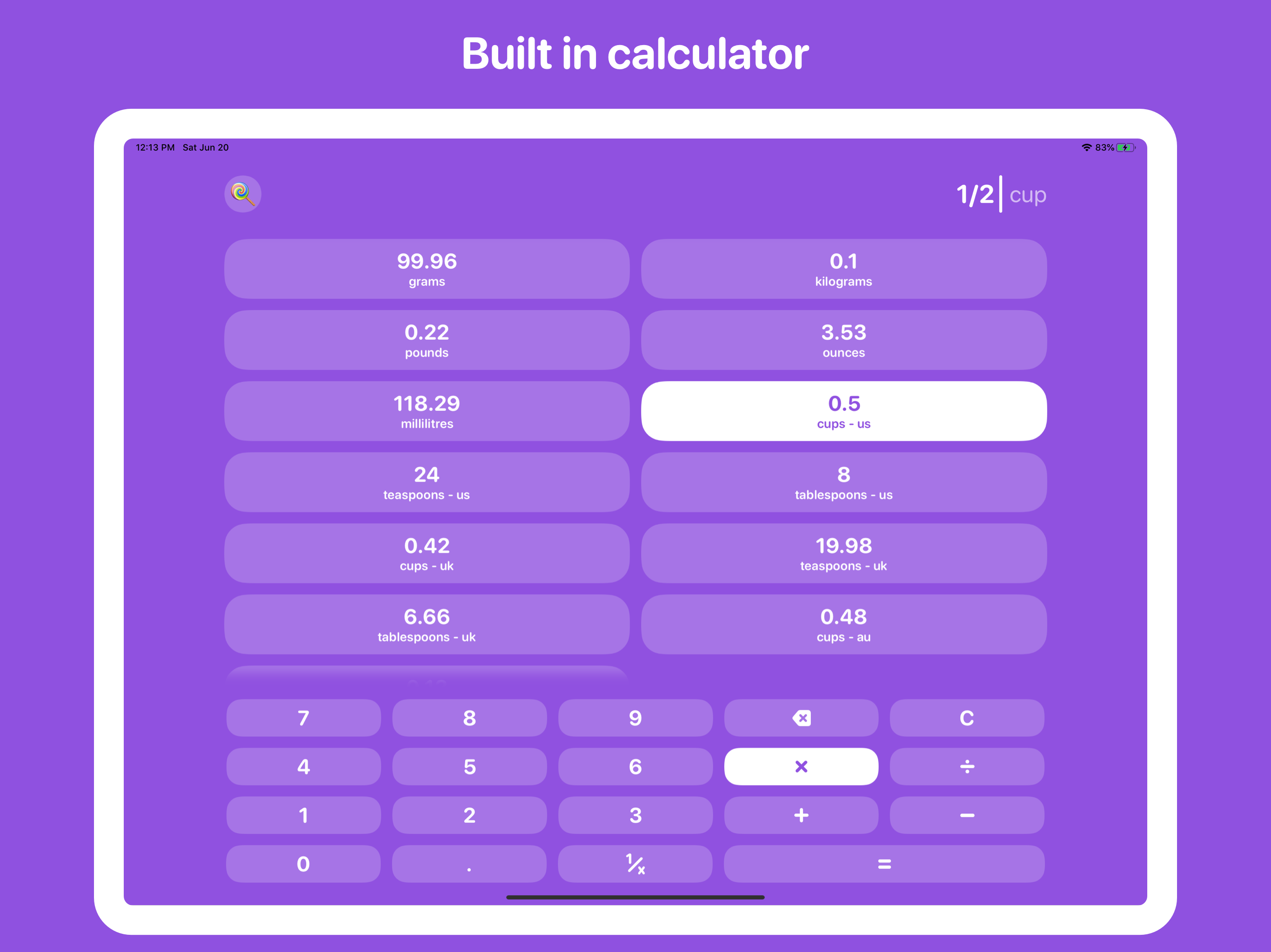 Cook - unit converter screenshot 10