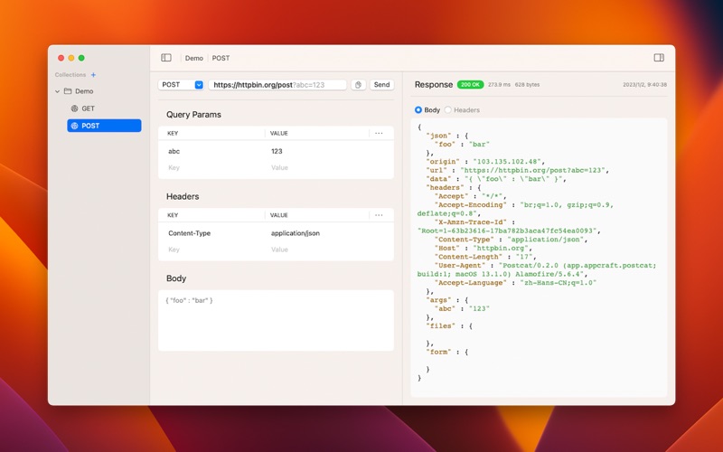 Screenshot #1 for Postcat - REST API Testing