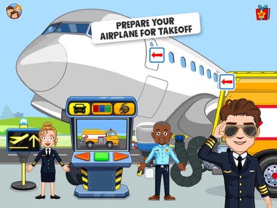 My Town : Airport iPad screenshot 4 - Education app