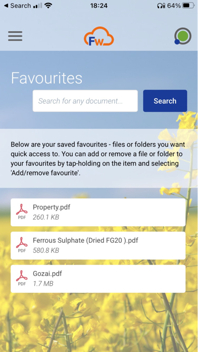 Fieldwise Cloud Screenshot