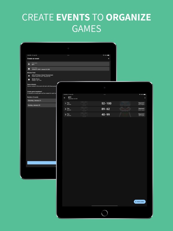 Tabletop Battles iPad screenshot 2 - Productivity app