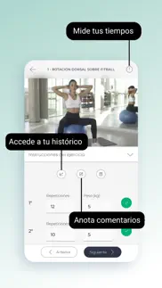 entrenamiento mujer .be iphone screenshot 2