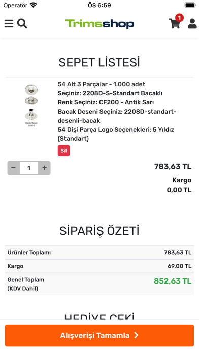 Trimsshop Screenshot